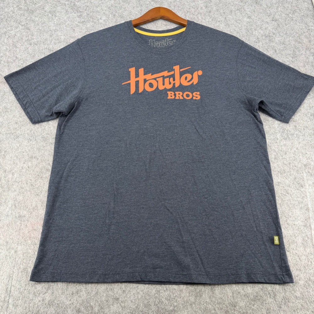 Howler Bros Mens XL Gray Heed The Call Logo Graphic Short Sleeve T-Shirt